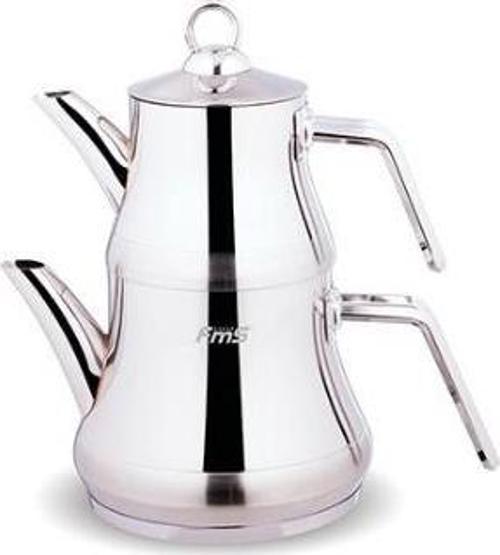 Yıldız Büyük Boy Çelik Çaydanlık Metal