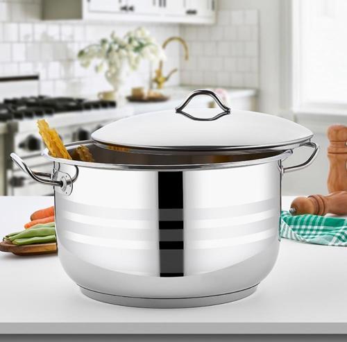 45x23 Cm 36 Lt Mega Kısa Derin Çelik Tencere