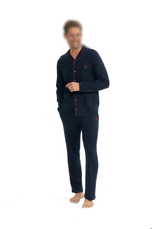 - Erkek Lacivert Boydan Patlı Pijama Takımı 024.B1Onn.I.E2.0.C.3Ly.9.De