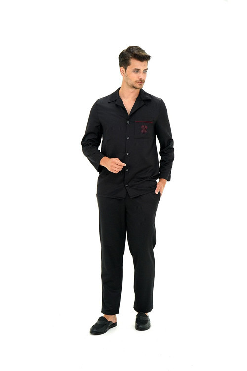 Super Classic Pijama Tk. Siyah