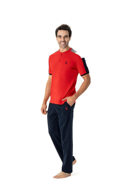 Erkek Kırmızı Patlı Pijama Takımı 024Y.1As8.Tr.A7.Pl9.1.R.Us