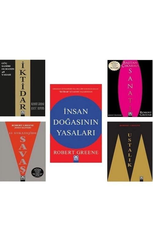 Altın Kitaplar Baştan Çıkarma Sanatı - Iktidar - Ustalık - Insan Doğasının Yasaları /5 Kitap Set / Robert Greene