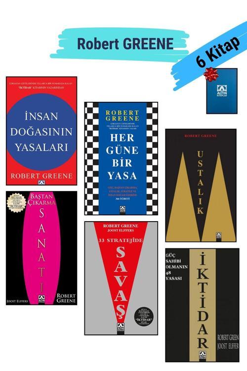 Altın Kitaplar Robert Greene 6 Kitap Seti, Kişisel Gelişim Kitap Seti, Not Defteri Hediyeli