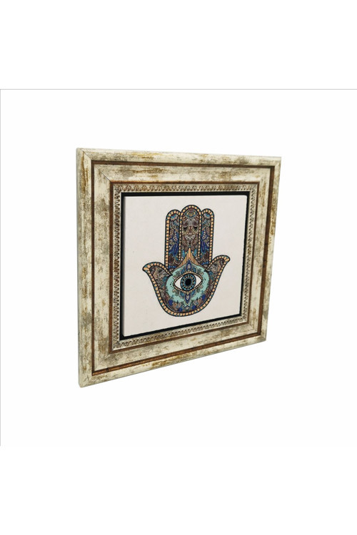 Fatıma’Nın Eli Baskılı Doğaltaş Tablo 25X25 Kd-1