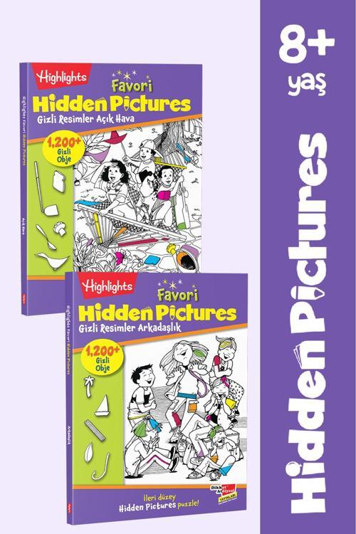 Dikkat Atölyesi Yayınları Highlights Favori Hidden Pictures Gizli Resimler 2 Kitap