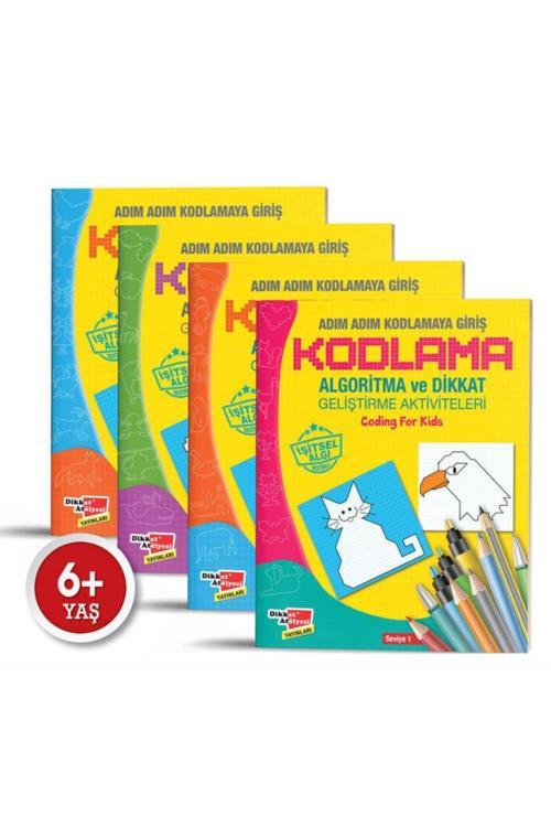 Dikkat Atölyesi Yayınları Kodlama Seti, Algoritma Temelli Adım Adım Kodlama 4'Lü Kitap Seti, Dikkat Atölyesi Kodlama Seti