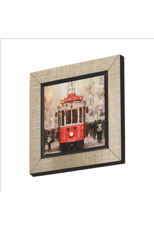 Nostaljik Tramvay Baskılı Mdf Magnetkrt-047