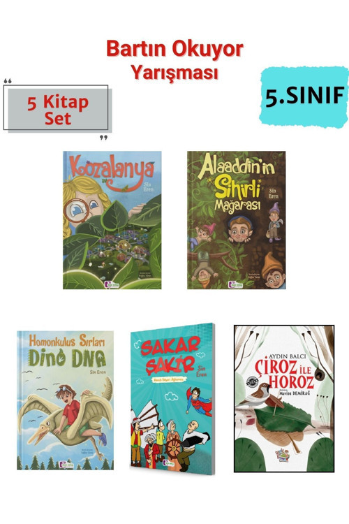 Yağmur Çocuk Bartın Okuyor Yarışması 5. Sınıf Okuma Kitapları, 5.Sınıf Masal Öykü 5 Kitap Set