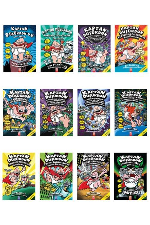 Altın Kitaplar Kaptan Düşükdon Tam Set 12 Kitap | | Dav Pilkey | 9 Yaş