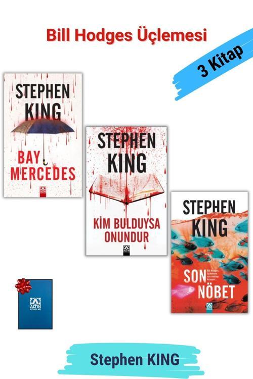 Altın Kitaplar Bill Hodges Üçlemesi, 1. Bay Mercedes 2. Kim Bulduysa Onundur 3. Son Nöbet -Stephen King 3 Kitap