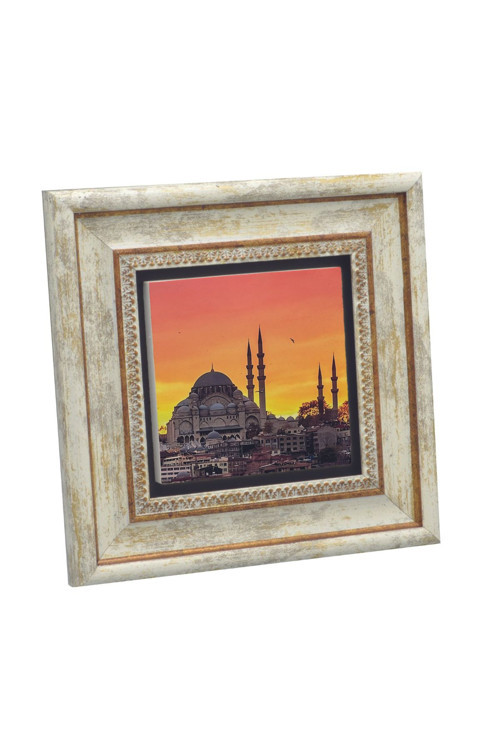 İstanbul Süleymaniye Camii Baskılı Doğaltaş Tablo (20x20 Krt-166)
