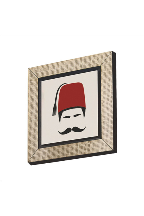 Osmanlı Erkek Ikon Baskılı Mdf Magnetkrt-109Buzdolabı Süsü