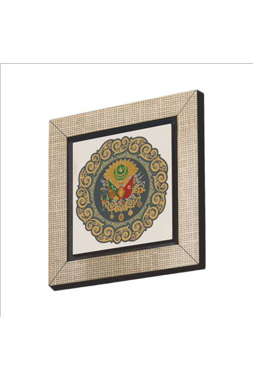 Osmanlı Arması Baskılı Mdf Magnetkrt-084