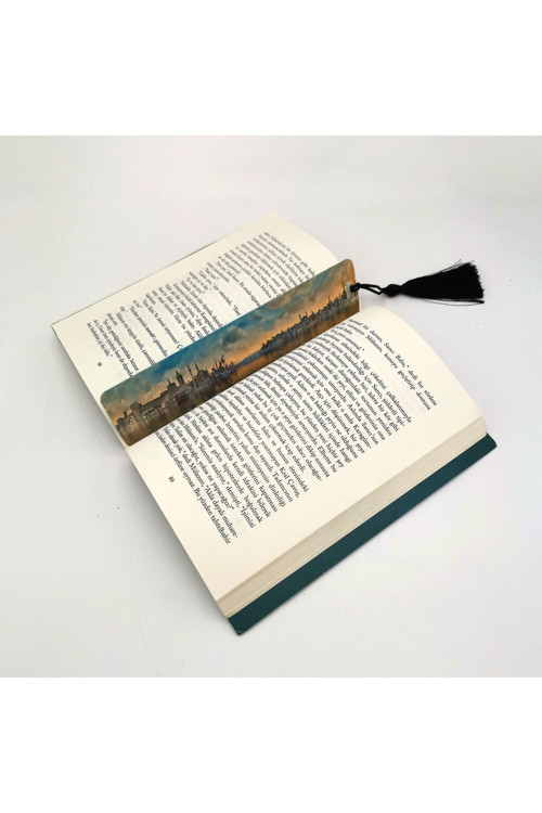 Istanbul Baskılı Püsküllü Kitap Ayracı (Hediyelik Bookmark Ayraç-066)