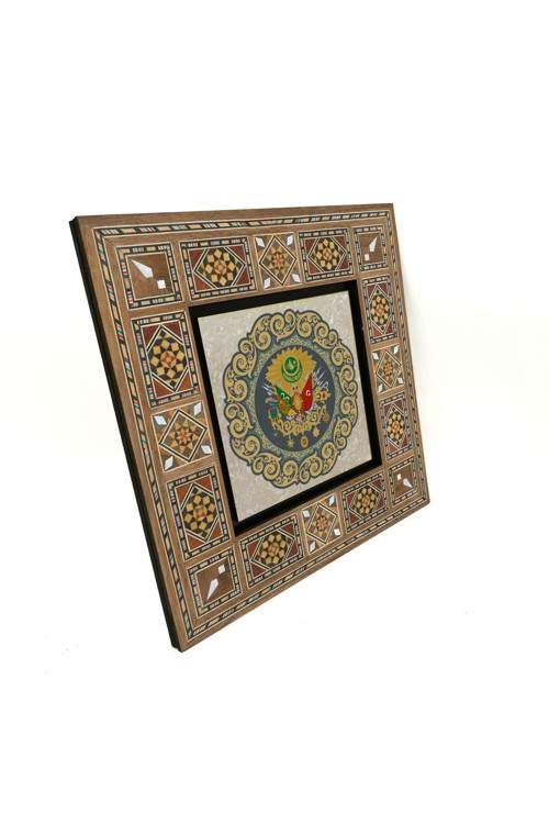 Osmanlı Arması Baskılı Mdf Tablo 20X20 Krt-84