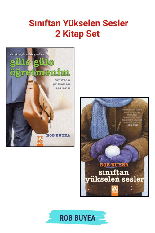 Altın Kitaplar Sınıftan Yükselen Sesler-1 + Sınıftan Yükselen Sesler-4 Güle Güle Öğretmenim-Rob Buyea- 2 Kitap Set