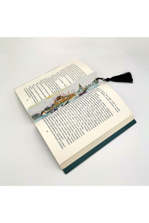 Istanbul Baskılı Püsküllü Kitap Ayracı (Hediyelik Bookmark Ayraç-073)