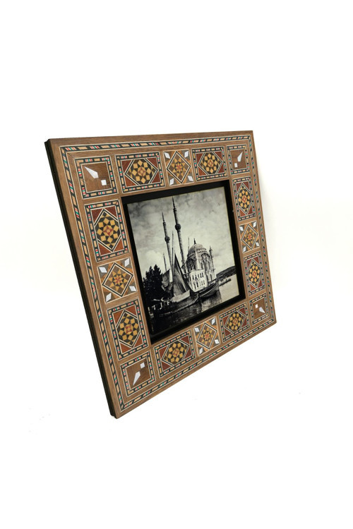 Ortaköy Camii Fotoğraf 1920’Ler Baskılı Mdf Tablo 20X20 Krt-37