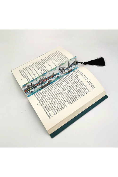 Istanbul Baskılı Püsküllü Kitap Ayracı (Hediyelik Bookmark Ayraç-080)