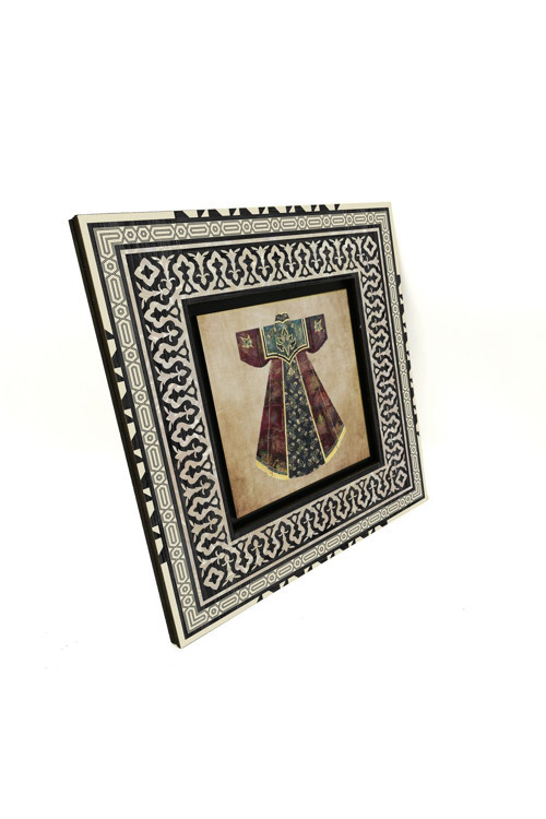 Osmanlı Saray Kaftanı Baskılı Mdf Tablo 20X20 Krt-83