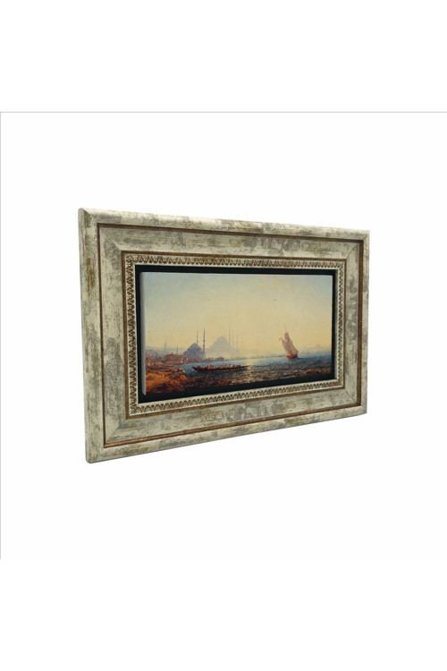 Eski Istanbul Resmi Baskılı Doğaltaş Tablo 20X30 Drt-11