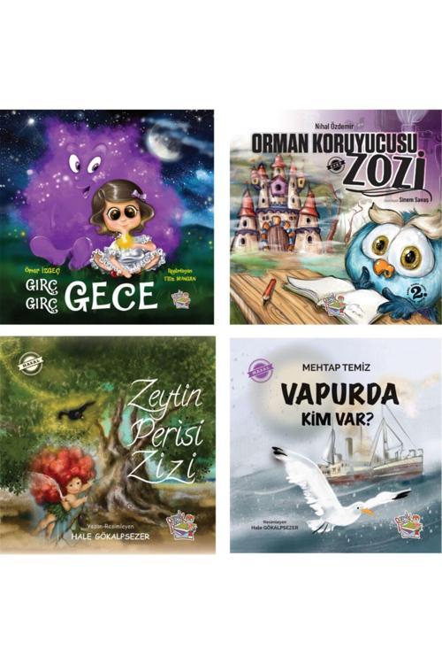 Parmak Çoçuk Gırç Gırç Gece + Orman Koruyucusu Zozi + Zeytin Perisi Zizi + Vapurda Kim Var?/4 Kitap/5+ Yaş/Masal