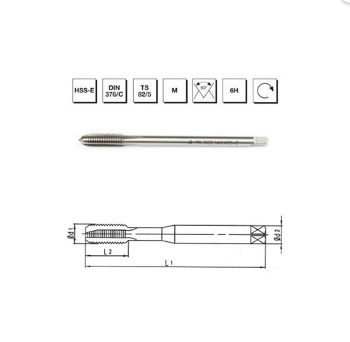 Makina Takım HSSE DIN 376/C Makina Kılavuzu M28(6H) - MTE B00105782800