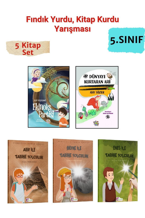 Yağmur Çocuk Fındık Yurdu, Kitap Kurdu Yarışması, 5. Sınıf Kitap Seti, 5. Sınıf Okuma Kitapları 5 Kitap Set