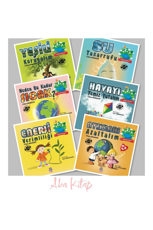 Yağmur Çocuk Dünyamızı Koruyalım Seti 6 Kitap, Yeşili Koruyalım, Su Tasarrufu, Neden Bu Kadar Sıcak +3 Kitap