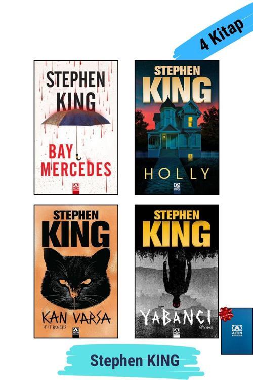 Altın Kitaplar 1. Holly 2. Bay Mercedes 3. Yabancı 4. Kan Varsa - Stephen King 4 Kitap Set - Not Defteri