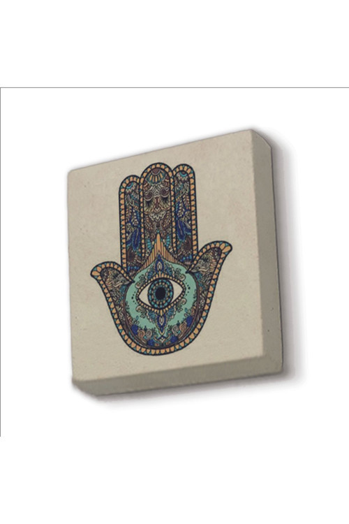 Fatıma’Nın Eli Baskılı Doğaltaş Magnet 5X5 Kd-1