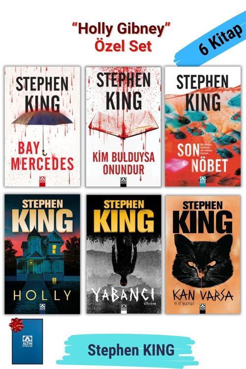 Altın Kitaplar Holly Gibney Özel Set, 1. Holly 2. Yabancı 3. Kan Varsa + Bill Hodges Üçlemesi, Stephen King 6 Kitap