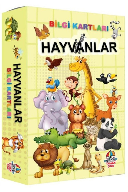 Yağmur Çocuk Bilgi Kartları - Hayvanlar _Son Baskı _2022 Basım