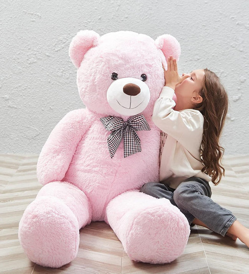 160 cm Sevgiliye Özel Romantik DEV Boy Papyonlu Peluş Ayı- % 100 YERLİ