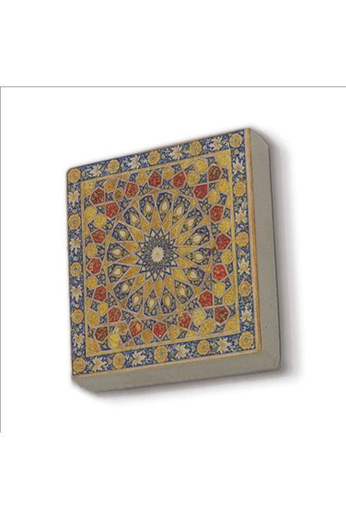 13. Yy. Kuran Tezhibi Baskılı Doğaltaş Magnet 5X5 Kd-7