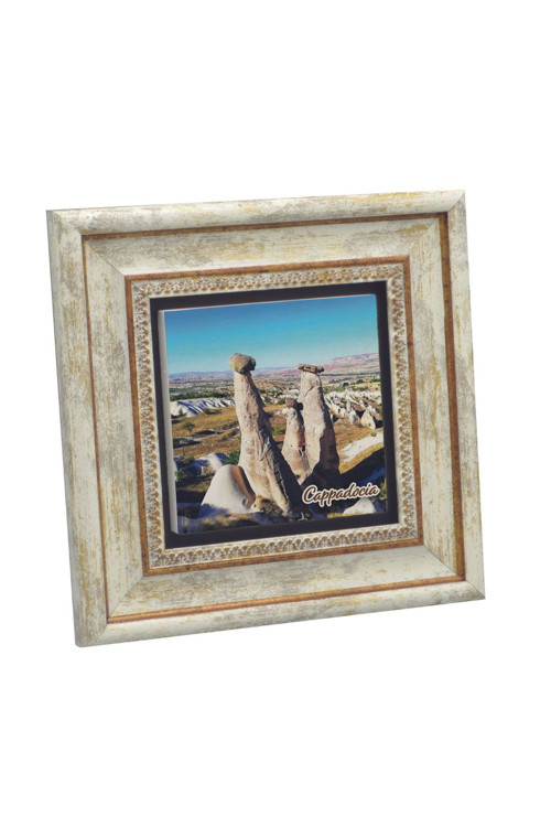 Kapadokya Ürgüp Peri Bacaları (Üç Güzeller) - Baskılı Doğaltaş Tablo (20x20 Krt-158)