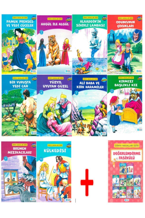 Dünya Masalları Dizisi ( 10 Kitap Set - Düz Yazılı)