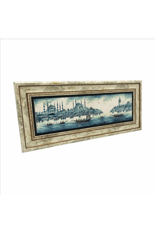 Istanbul Baskılı Doğaltaş Tablo 20Cmx46 Cm Udg-072