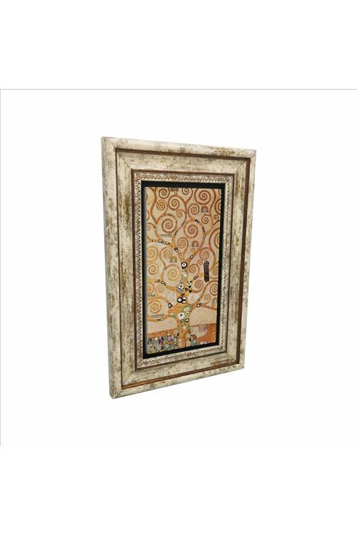 Hayat Ağacı(Gustav Klimt 1907) Baskılı Doğaltaş Tablo (20x30 Drg-92)