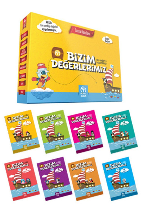 Model Eğitim Yayınları Bizim Değerlerimiz Hikaye Serisi 3. Ve 4. Sınıflar Için 8 Kitap Model Çocuk