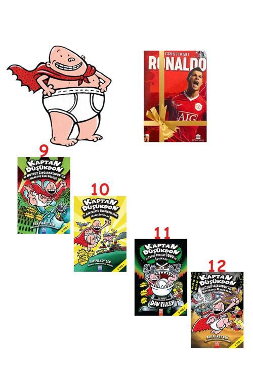 Altın Kitaplar Kaptan Düşükdon Serisi - 9,10,11,12 Kitap - 4 Kitap Set - Defter Hediye