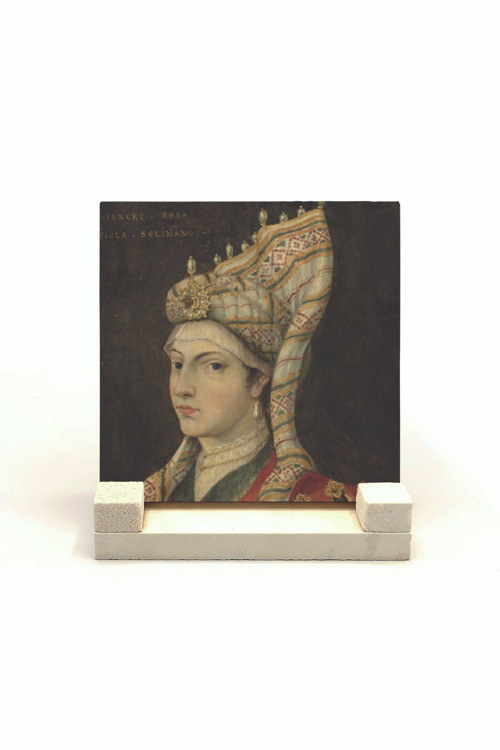 Hürrem Sultan Baskılı Doğaltaş Masaüstlük 10X10 Krt-95