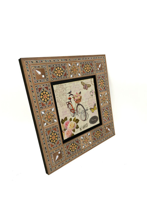 Hollanda Bisklet Görseli Baskılı Mdf Tablo 20X20 Krg-34