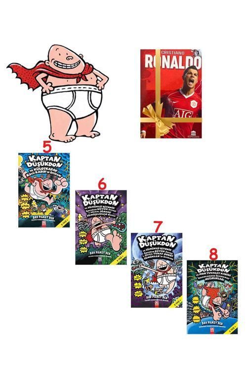 Altın Kitaplar Kaptan Düşükdon Serisi - 5,6,7,8 Kitap - 4 Kitap Set - Defter Hediye