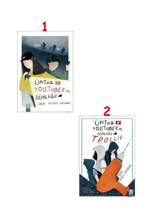 Altın Kitaplar Ünsüz Youtuberın Günlüğü-1 Ve Ünsüz Youtuberın Günlüğü - Troller,  2 Kitap Set, Miyase Sertbarut