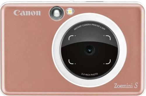 Zoemini S Pembe Altın Şipşak Fotoğraf Makinesi (Canon Eurasia Garantili)