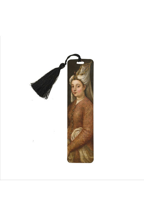 Hürrem Sultan Baskılı Püsküllü Kitap Ayracı