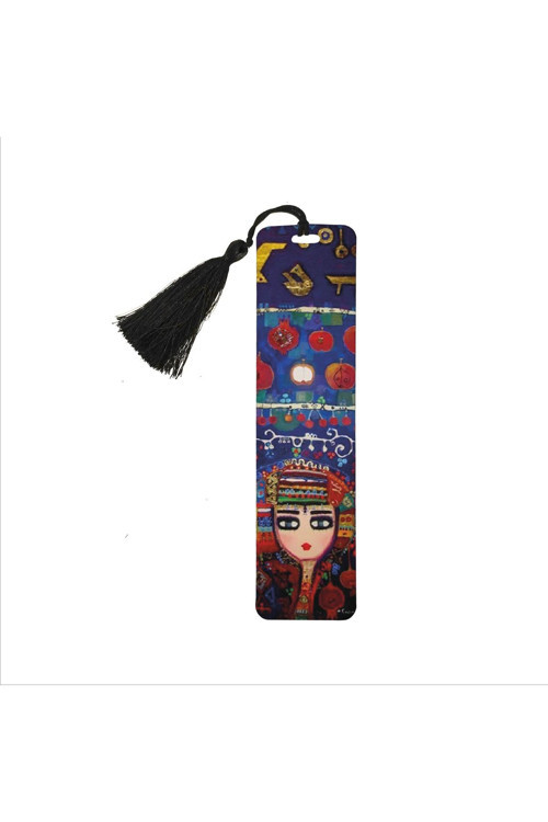 Türk Kızı Baskılı Püsküllü Kitap Ayracı (Hediyelik Bookmark Ayraç-114)
