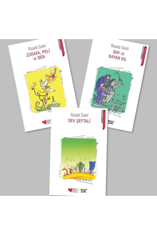 Can Yayınları Zürafa, Peli Ve Ben - Bay Ve Kıl - Dev Şeftali, Roald Dahl (3 Kitap), Caprice Kalem Hediye