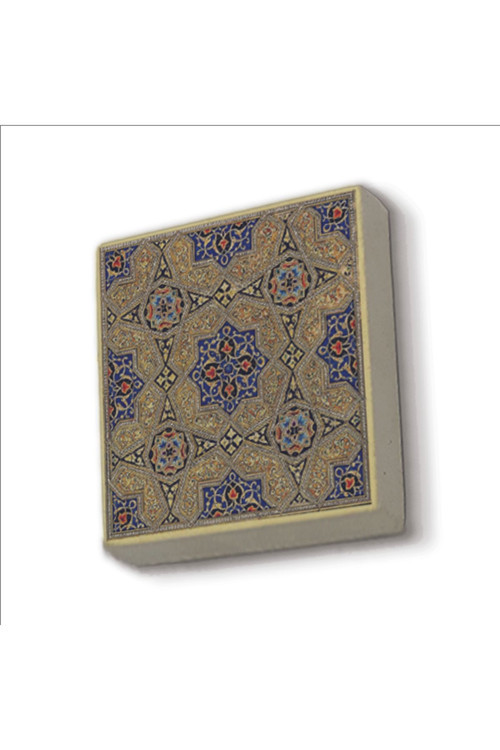 Cuma Cami Çinisi Iran Baskılı Doğaltaş Magnet 5X5 Kd-61